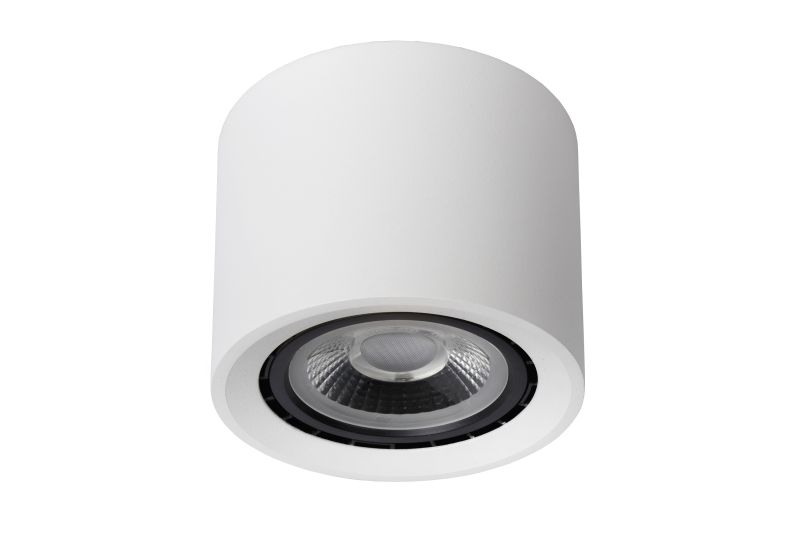 Lucide FEDLER - Stropné bodové svietidlo - Ø 12 cm - LED Dim to warm - GU10 - 1x12W 2200K/3000K - White
